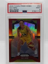 2020 Panini Prizm SUE BIRD RARE RED VARIATION  #53 WNBA Card PSA 9