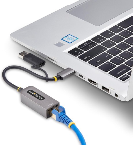 StarTech.com USB-C to Ethernet Adapter w/USB-A Dongle, 10/100/1000Mbps, USB GbE - 第 9/9 張圖片