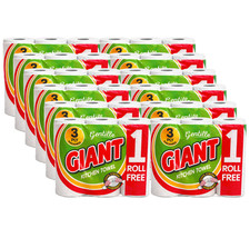 Gentille Kitchen Roll Giant 3-PLY Thickness Towel Durable Paper, 6 - 36 Rolls