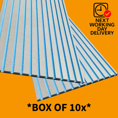 *BOX MIT 10x* - ZEMENT XPS ÜBERGANGSPLATTEN 20MM (16MM UFH ROHR) 12x KANÄLE