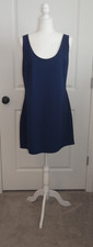 Express Navy Blue Tie Back Lace Straps Mini Dress Size XL NEW NWT
