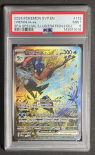 Greninja ex Pokemon Shrouded Fable Special Illustration Collection #132 PSA 9