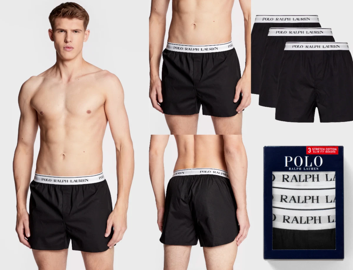 POLO RALPH LAUREN 3-Pack Boxers Trunk Boxer Shorts Underwear Pants Pantie S