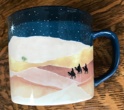 SLEIGH BELL BISTRO “Oh Come Let Us Adore Him” Jumbo Mug Coffee Cup 16 oz - Picture 11 of 13