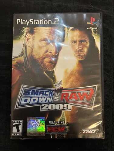 WWE SmackDown vs. Raw 2009 (Sony PlayStation 2, PS2) CIB Complete