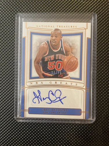 Greg Anthony 2019-2020 National Treasures NBA Greats Auto /25 