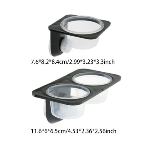 Turtle Food Bowl Reptile Feeder Lizard Feed Bowls Gecko Food Container - Picture 2 of 11