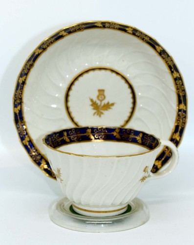 FLIGHT & BARR ROYAL WORCESTER WRYTHEN FLUTED THISTLE TEACUP & SAUCER c.1795 - Bild 12 von 12
