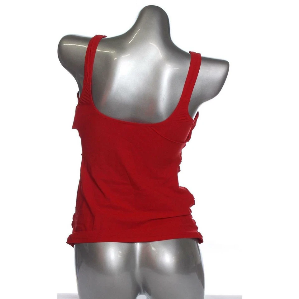 Tankini de natación Profile 34D rojo liso para mujer trajes de baño venta diseñador moda Foto 3 de 3