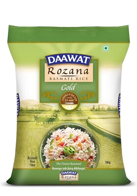 Daawat Rozana Gold Basmati Rice, 5 kg (Free shipping world)