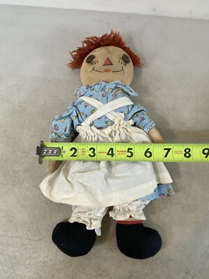 Vintage early Raggedy Ann And Andy Doll Reversable antique Volland