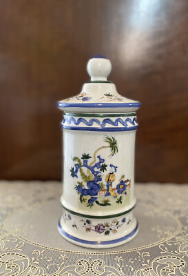 Beautiful Vintage Asian Ceramic Medicine Jar 