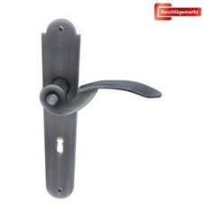 Baumanti Bayreuth Langschildgarnitur BB Türgriff Schmiedeeisen schwarz verzinkt