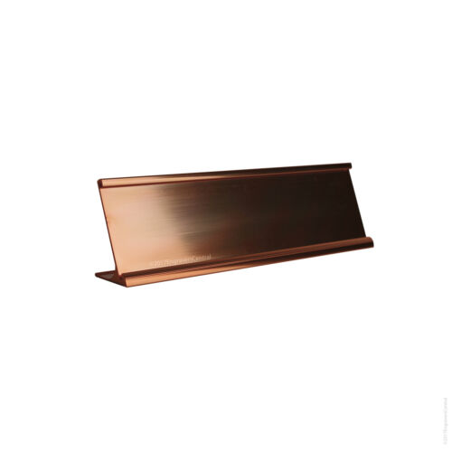Office Desk / Tabletop Name Plate Holder - Black, Gold or Silver - ( 2" x 12" ) - Picture 4 of 4