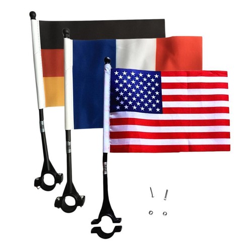 Fahrrad Sicherheits Flagge 160cm - Teleskop Fahnenmast Für Golfwagen & Rollstuhl