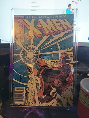 UNCANNY X-MEN 221 - KEY 1ST MR. SINISTER, NEWSSTAND VERSION!!  HIGH GRADE!!