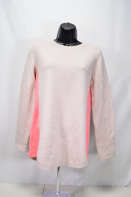 Sail To Sable Camel Round Hem Color Block Sweater Size Small