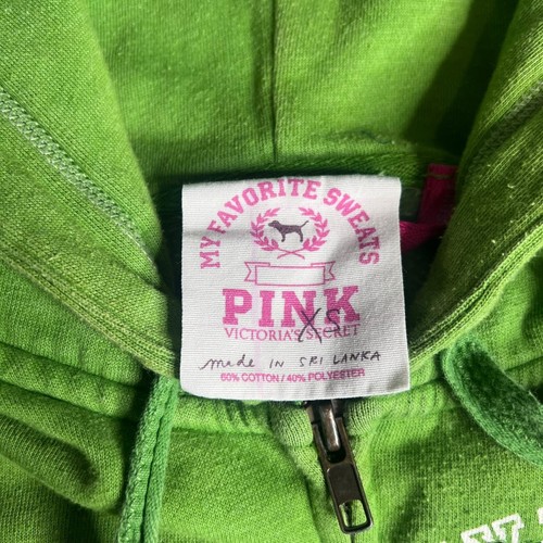Victoria’s Secret Pink Green Zip Up Size XS - Picture 3 of 7