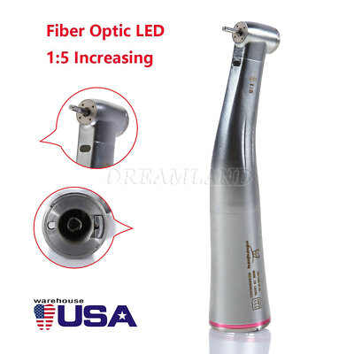 Dental 1:5 Increase Fiber Optic Electric Contra Angle Handpiece X95L