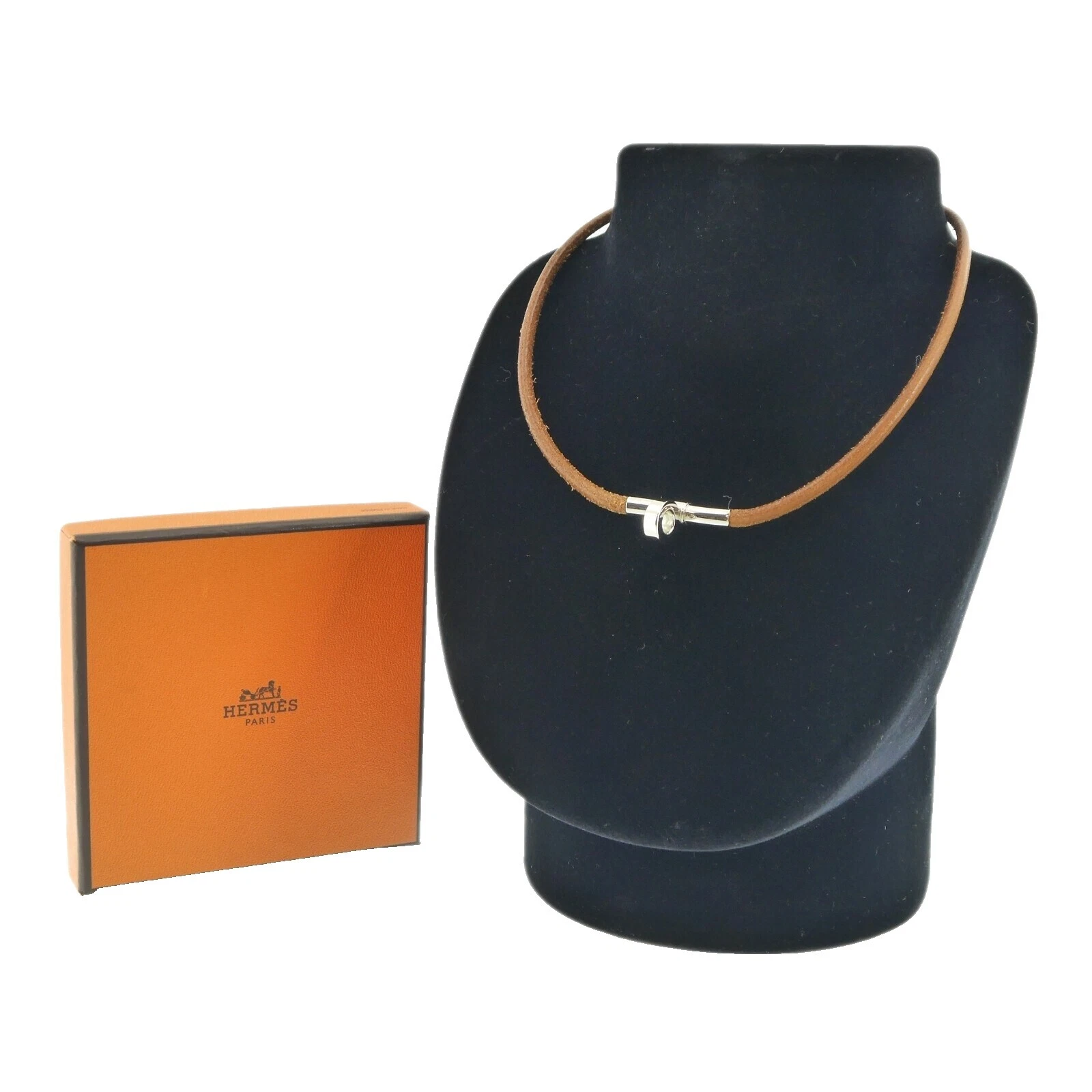 Colares e pingentes da moda gargantilha de couro HERMÈS