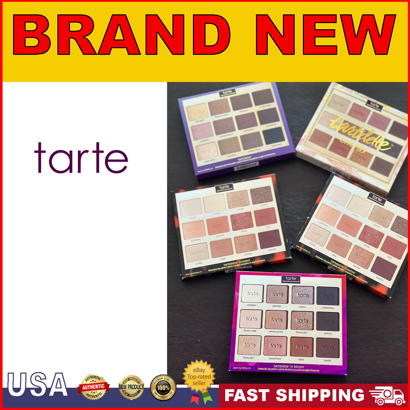 Paleta de sombras de ojos Tarte Tartelette Clay 1,5 G - Nueva auténtica