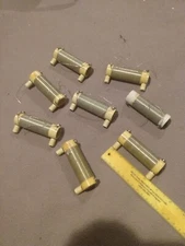 Lot of 8 Electronic Wire-Wound Resistors? on Ceramic Coil Tube/Stand-offs