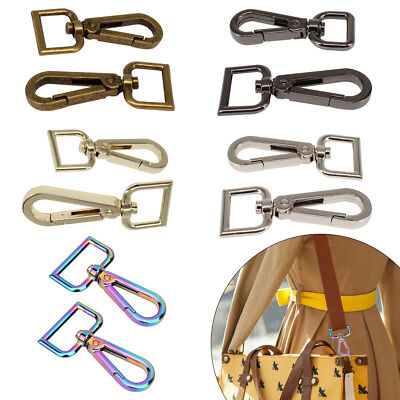 1-10 Stück Karabinerverschlüsse Schnalle mit D-Ringen Haken für Handtaschen Geldbörsen