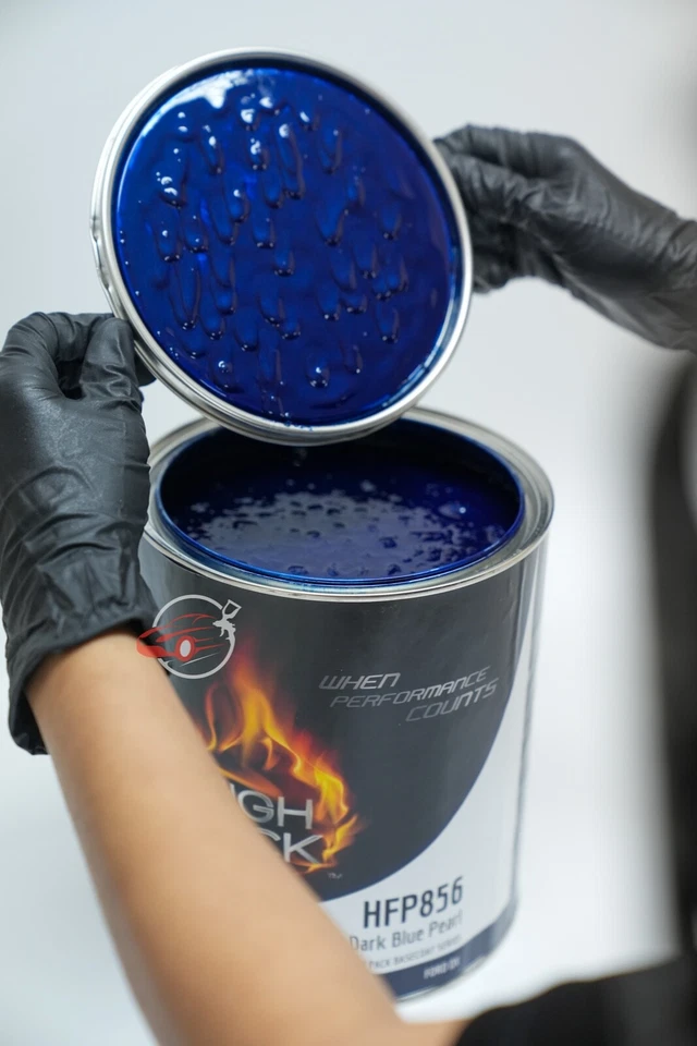 High Teck Dark Blue Pearl Basecoat Paint, Reducer, Clearcoat Gallon Kit FORD DX - Image 4 of 4