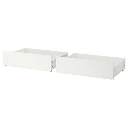 Malm bed frame with 2024 4 storage boxes