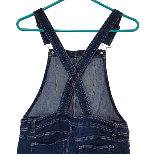 Jordache Girls Bib Overalls Sz XL 14/16 Star Bling Medium Wash - Picture 7 of 11