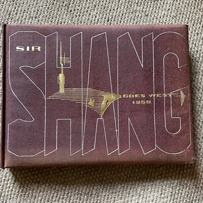 USS SHANGRI LA CVA 38 US Navy 1958 Cruise Book Carrier Air Group II Far East Vtg