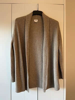 Women's XS/S Club Monaco Cashmere Blend Ribbed Shawl Cardigan