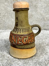 VINTAGE ESSIGFLASCHE TOPF GEW&Uuml;RZ STUDIO KERAMIK STEINGUT