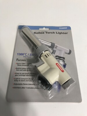 #ad New Kollea Torch Lighter One Touch Butane Gas Not Included Anti Flare Easy Use $23.99