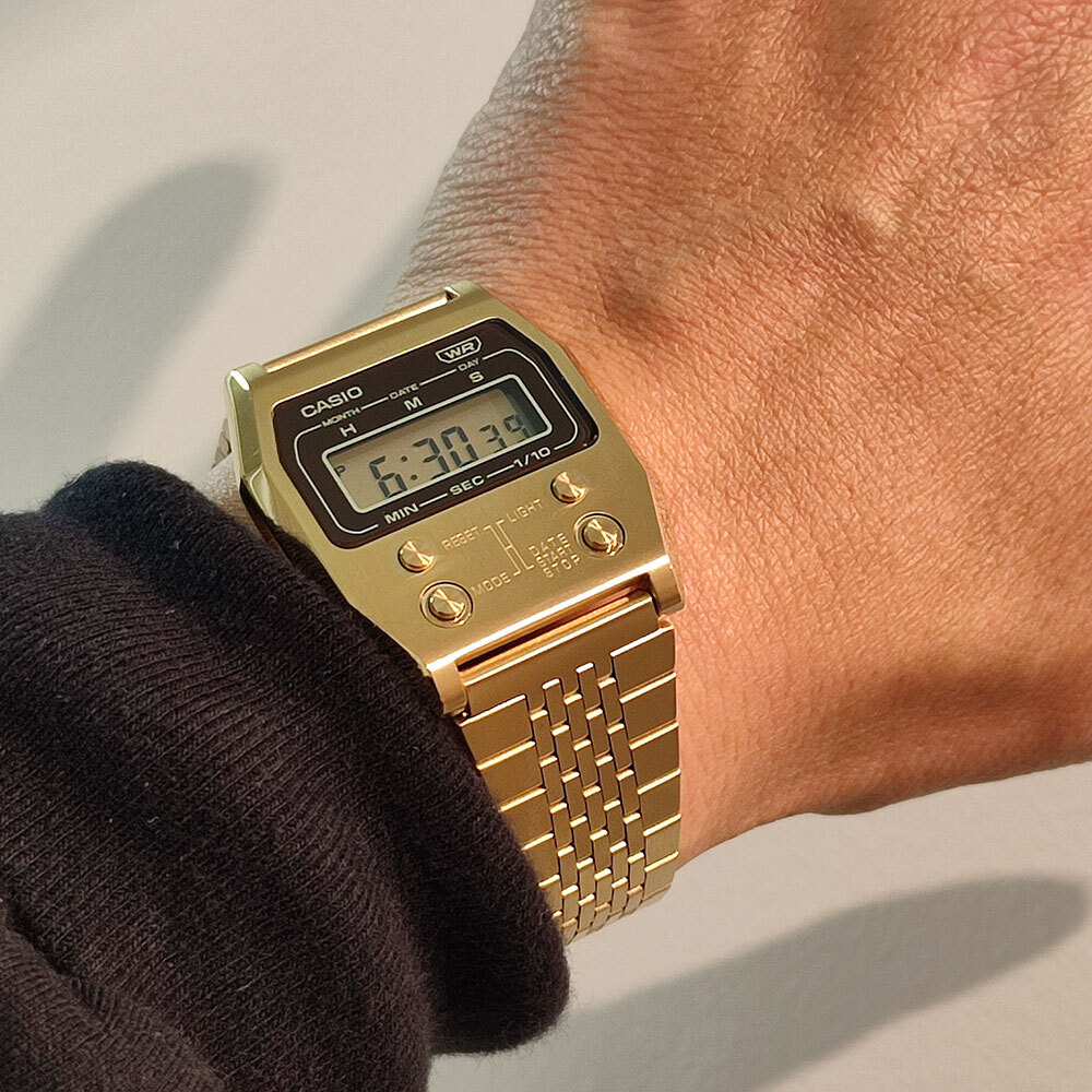 レア VINTAGE 1978's CASIO 52QS-14 デジタル 腕時計 CASIO CLASSIC 52QS-14B Reprint Digital Watch A1100G-5JF