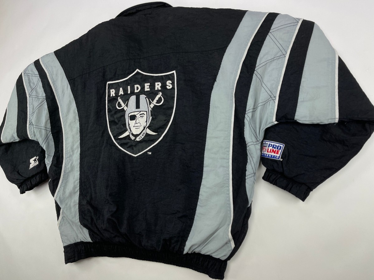 Los Angeles Raiders jacket, 1/2 half zip anorak football vintage