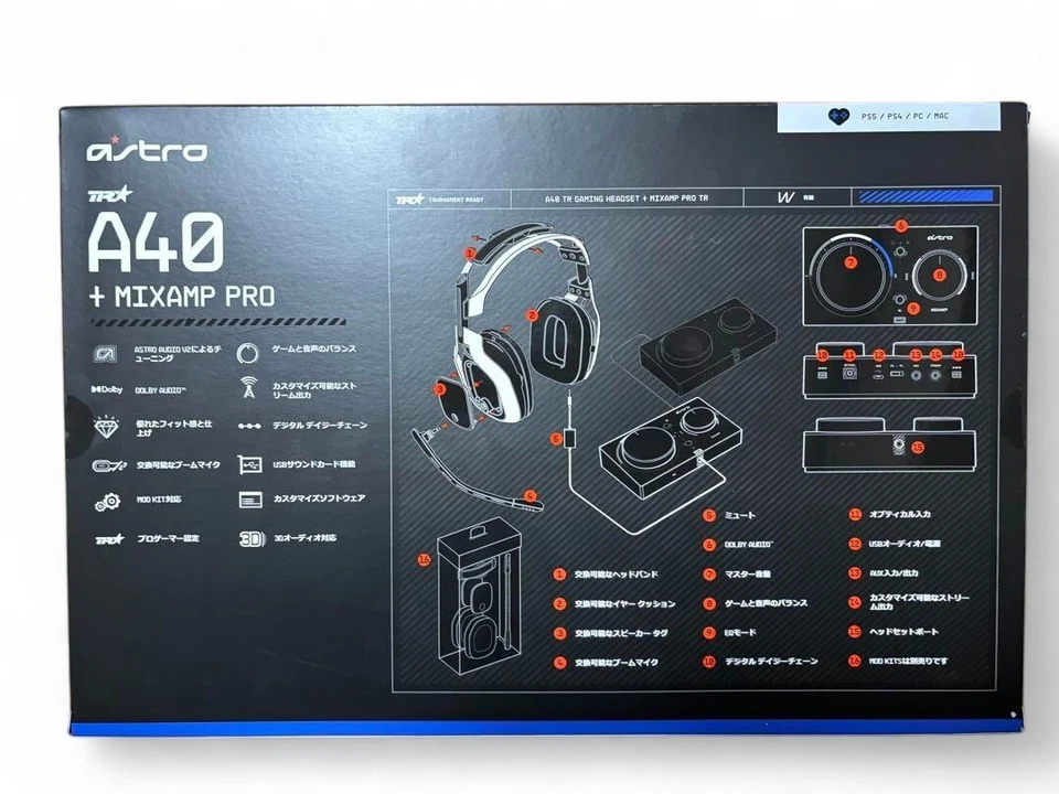 ASTRO Gaming A40 gaming head set + MixAmp Pro TR A40TR-MAP-002r PS5 PC Xbox BK - Image 3 of 4