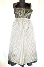 VINTAGE GAMS BOCK TYROL OKTOBERFEST DIRNDL FLORAL GRAY WOMENS DRESS US 12 EU 40