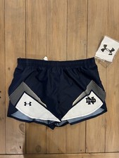Under Armour  Notre Dame Fighting Irish Navy White Split Short Women's S UJTSSPW