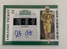 2019 Panini Contenders Draft Picks Ticket Blue Foil Jalen Jelks College Auto