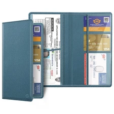 Car Registration Insurance Card Holder Vehicle Glove Box Card Organizer Wallet