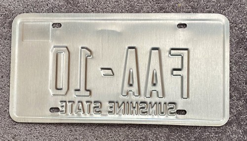2007 Florida Vanity Targa #FAA-10 "Sunshine State" (grande logo arancione) - Foto 3 di 6