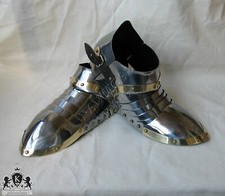 Medieval Steel Sabaton Adult Mens Armor iron Shoe Renaissance Reproduction