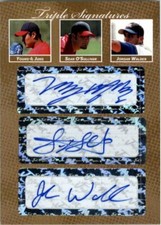 2008 Young Il Jung * Sean O'Sullivan * Jordan Walden Rookie GOLD Auto #/10