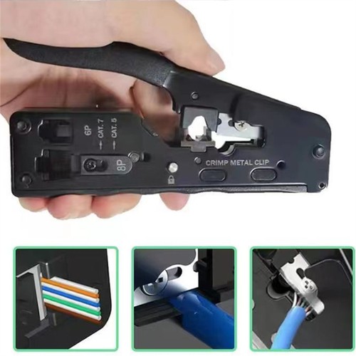RJ45 Crimper RJ45 Crimping Tool Kit For 8P Cat6 Cat5 Cat7 Network Tools Set - Picture 14 of 16