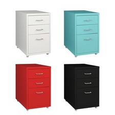 Levede 3 Drawer Office Drawers Cabinet Storage Cabinets Steel Rack Home Shelves