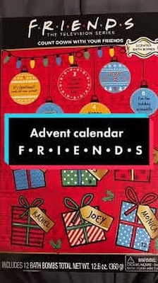 Friends Countdown Box with Scented Bath Bombs Gift Set