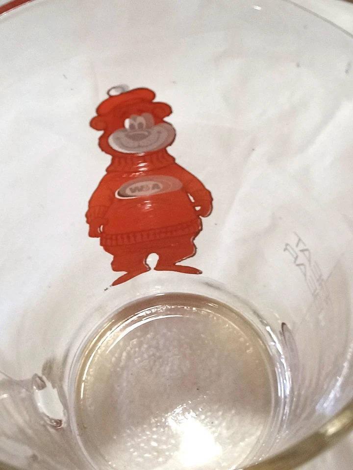 Винтажный кувшин для корневого пива A&W 1970-е талисман Rooty Bear с обеих сторон 8 дюймов T 6 дюймов трудно найти - Изображение 4 из 4