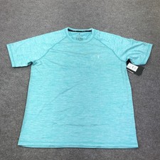Spyder Rash Guard Shirt Mens Large Blue UPF 30 Swim Quick Dry Surf S923154