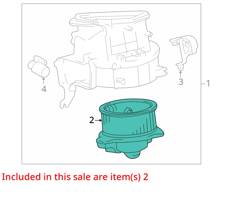 Toyota 4Runner 2001 calefacción ventilador motor OEM 221 k millas - LKQ420550253 Foto 4 de 4